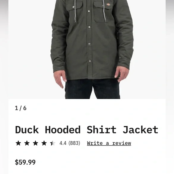 2XL Dickies Winter Hooded And Layered Jacket. Very Barely Used Over Swea…